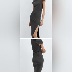 Mng dark grey dress